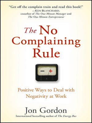 cover image of The No Complaining Rule